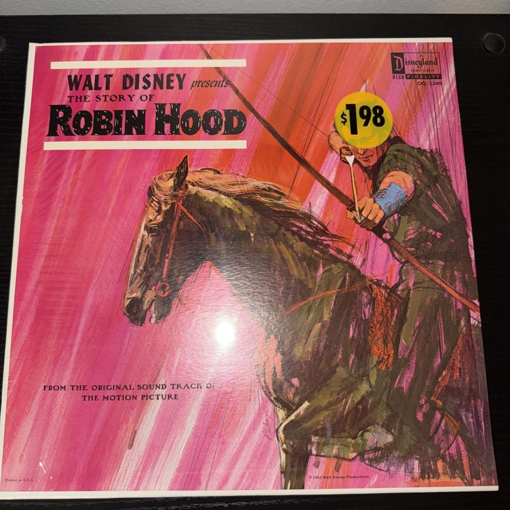 Walt Disney The Story Of Robin Hood Vintage Vinyl Record LP Rare Sealed DQ1249 - Picture 6 of 16